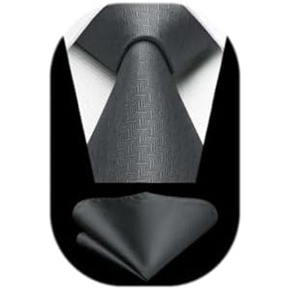 Herre Slipsesæt Med Tekstureret Design – Klassiske Accessories Til Bryllupper, Forretningsbrug Og Formelle Anledninger