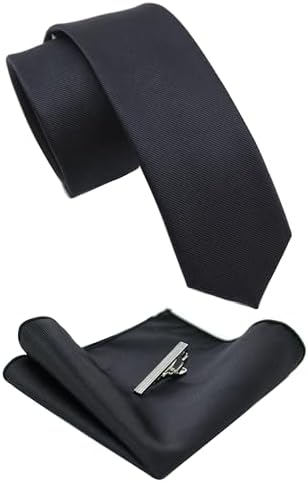 Męski zestaw krawatów o kroju slim fit – pasujące dodatki do pracy, na wesela i formalne wydarzenia