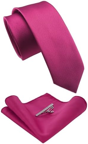 Męski zestaw krawatów o kroju slim fit – pasujące dodatki do pracy, na wesela i formalne wydarzenia
