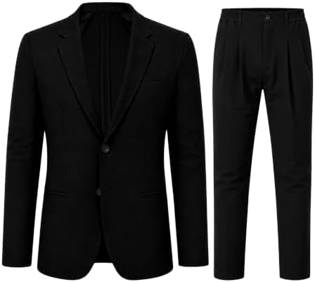 Traje de dos piezas para hombre de corte regular – Traje clásico y elegante para uso profesional y bodas