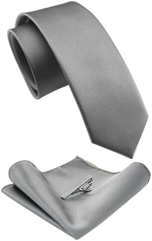 Męski zestaw krawatów o kroju slim fit – pasujące dodatki do pracy, na wesela i formalne wydarzenia