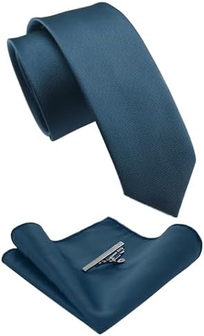 Męski zestaw krawatów o kroju slim fit – pasujące dodatki do pracy, na wesela i formalne wydarzenia