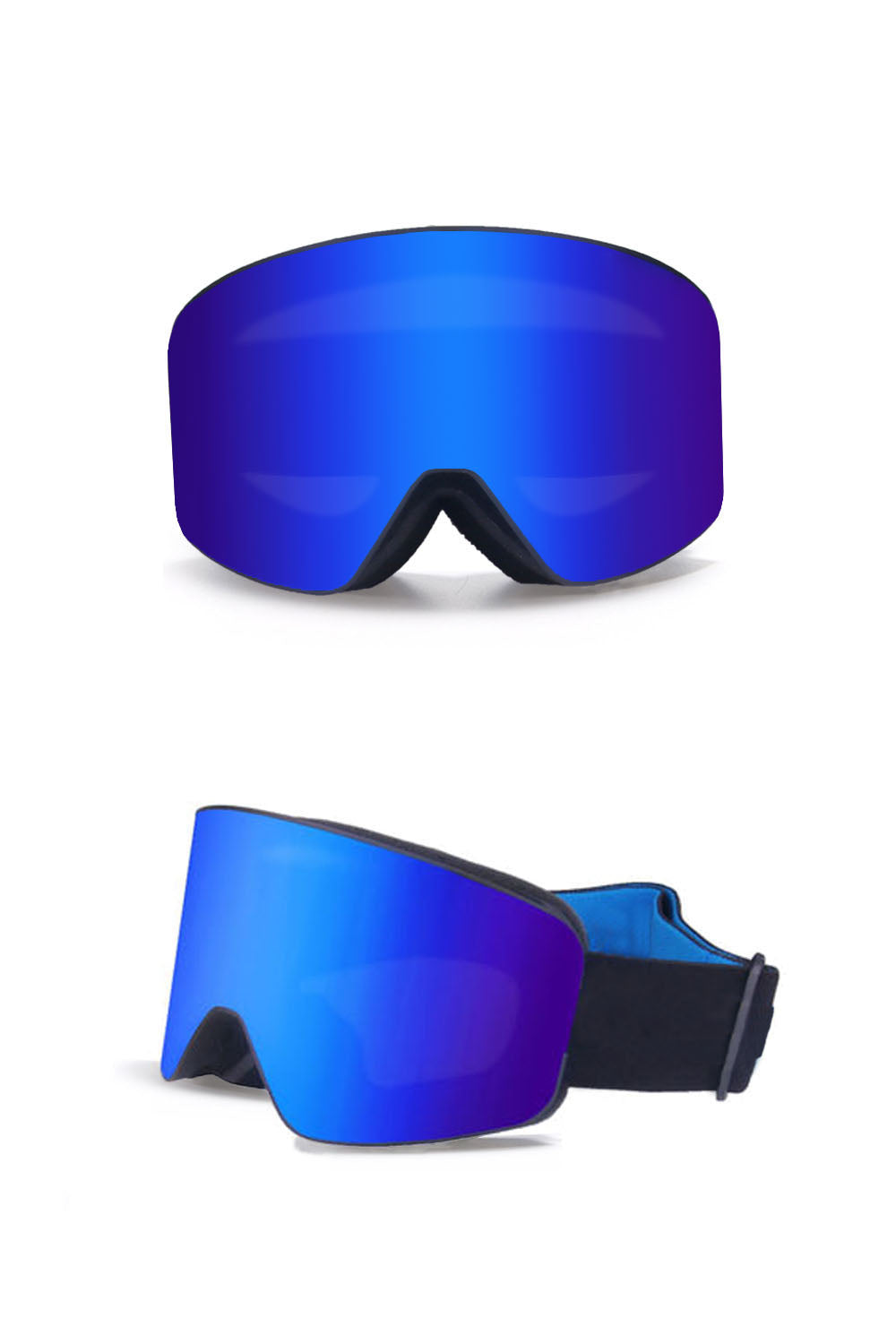 Herre Skibriller Med Dobbelt Linse, Anti-dug Og Uv-beskyttelse – Vindafvisende Snowboardbriller Til Ski, Snowboarding Og Udendørssport