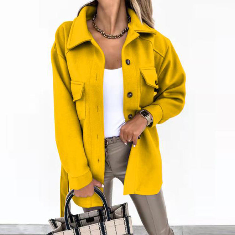 Sobrecamisa ligera para mujer con cierre de botones y bolsillos utilitarios – Chaqueta corta e informal para primavera, verano y uso diario