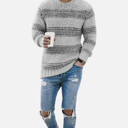 Men's Winter Pullover – Warm Sweater for Autumn, Winter, Everyday Wear, and Smart Casual Style