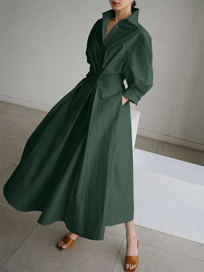 Rochie maxi elegantă pentru femei, cu mâneci lungi și design structurat – rochie de seară stilată pentru petreceri, cine și ocazii speciale