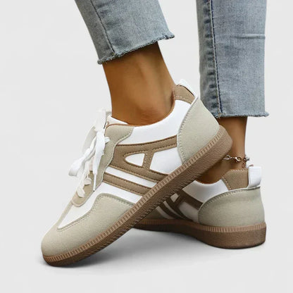 Dame Retro Snøresko Casual Hverdagssneakers Med Komfort