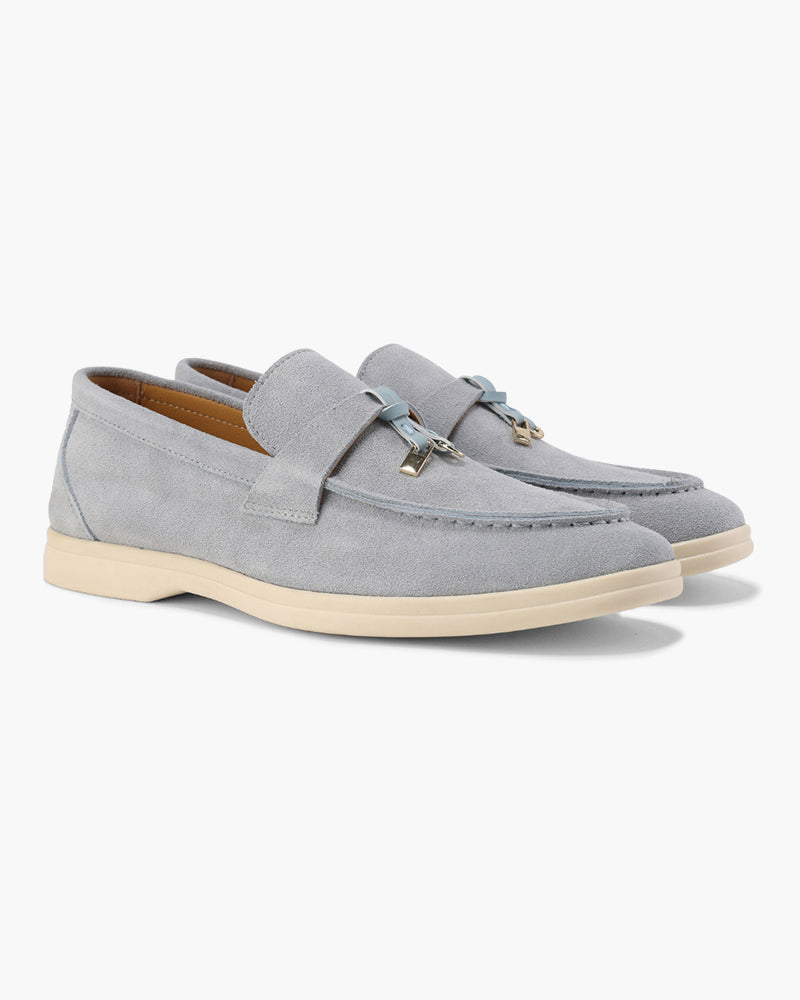 Dame Loafers I Ruskind Med Kvastdetaljer – Elegante Slip-on Flade Sko Til Kontor, Hverdagsbrug Og Smart Casual Stil