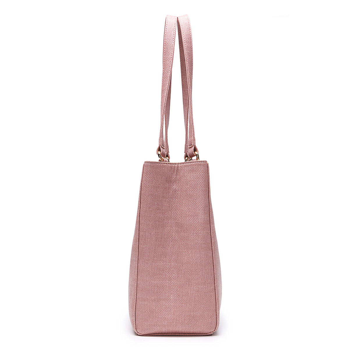 Dame Struktureret Tote-håndtaske I Imiteret Læder Med To Håndtag – Alsidig Skuldertaske Med Justerbar Crossbody-rem Til Arbejde, Hverdagsbrug Og Shopping