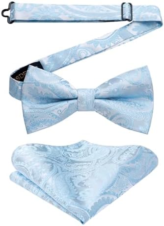 Herre Butterfly-sæt Med Paisleymønster – Elegante Accessories Til Bryllupper, Fester Og Formelle Begivenheder