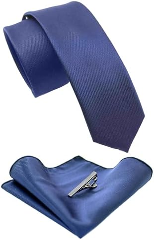 Męski zestaw krawatów o kroju slim fit – pasujące dodatki do pracy, na wesela i formalne wydarzenia