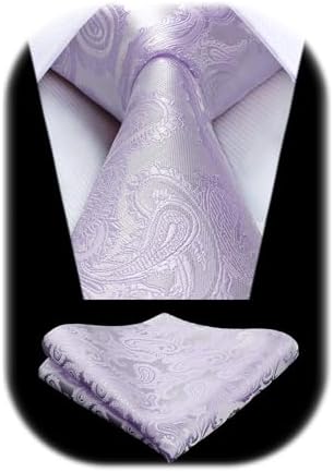 Pánská sada s kravatou z žakáru s paisley vzorem – elegantní doplňky na svatby, večírky a formální události