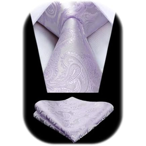 Pánská sada s kravatou z žakáru s paisley vzorem – elegantní doplňky na svatby, večírky a formální události