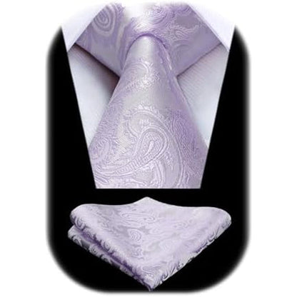 Pánská sada s kravatou z žakáru s paisley vzorem – elegantní doplňky na svatby, večírky a formální události