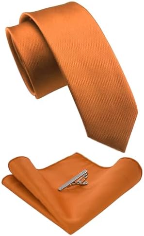 Męski zestaw krawatów o kroju slim fit – pasujące dodatki do pracy, na wesela i formalne wydarzenia