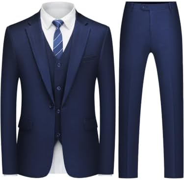 Herre Tredelt Jakkesæt Med Slim Fit – Elegant Og Skræddersyet Habit Til Forretningsbrug Og Formelle Anledninger