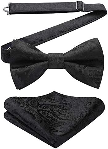 Herre Butterfly-sæt Med Paisleymønster – Elegante Accessories Til Bryllupper, Fester Og Formelle Begivenheder
