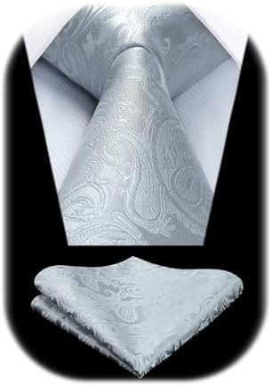 Pánská sada s kravatou z žakáru s paisley vzorem – elegantní doplňky na svatby, večírky a formální události