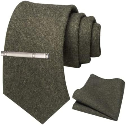 Herre Slipsesæt I Cashmere Og Uld Med Tekstureret Design – Elegante Accessories Til Et Raffineret Og Klassisk Look