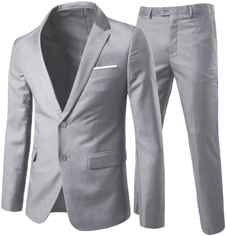 Męski dwuczęściowy garnitur o kroju slim fit - elegancki, szyty na miarę garnitur do pracy, na wesela i oficjalne okazje