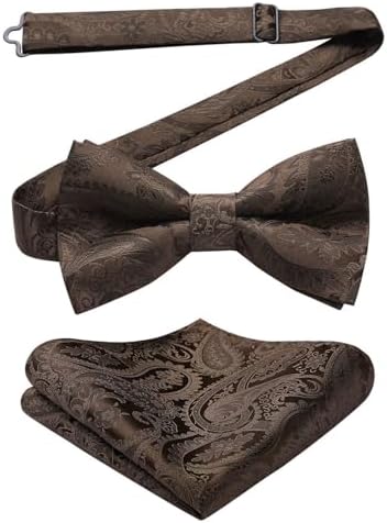 Herre Butterfly-sæt Med Paisleymønster – Elegante Accessories Til Bryllupper, Fester Og Formelle Begivenheder