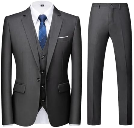 Pánský třídílný oblek na míru se střihem slim fit - elegantní oblek na svatby, do práce i pro formální příležitosti