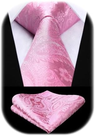 Pánská sada s kravatou z žakáru s paisley vzorem – elegantní doplňky na svatby, večírky a formální události