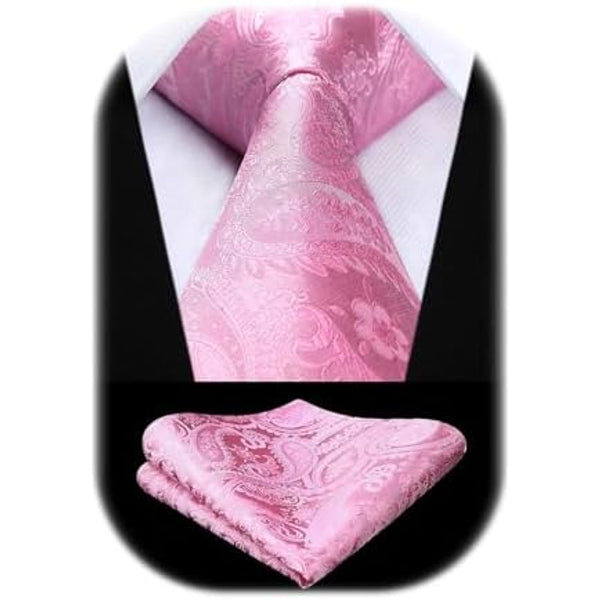 Pánská sada s kravatou z žakáru s paisley vzorem – elegantní doplňky na svatby, večírky a formální události