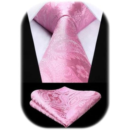 Pánská sada s kravatou z žakáru s paisley vzorem – elegantní doplňky na svatby, večírky a formální události