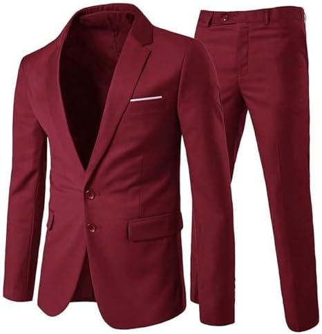 Męski dwuczęściowy garnitur o kroju slim fit - elegancki, szyty na miarę garnitur do pracy, na wesela i oficjalne okazje