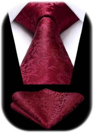 Pánská sada s kravatou z žakáru s paisley vzorem – elegantní doplňky na svatby, večírky a formální události