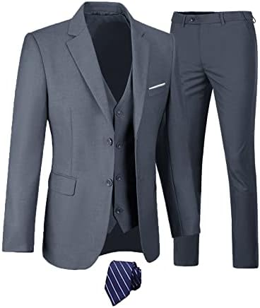 Pánský třídílný oblek s elegantním střihem na míru - stylový oblek na svatby, do práce i na formální události