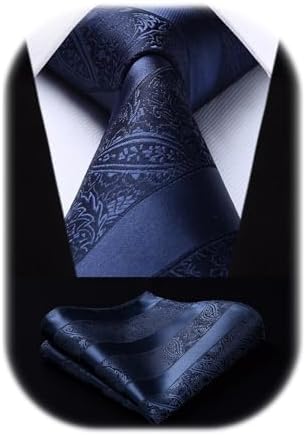 Pánská sada s kravatou z žakáru s paisley vzorem – elegantní doplňky na svatby, večírky a formální události