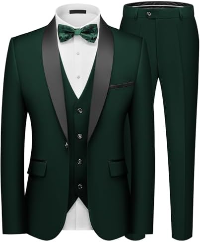 Pánský štíhlý třídílný oblek se sakem na jeden knoflík - elegantní oblek na svatby, do práce i na formální večerní akce