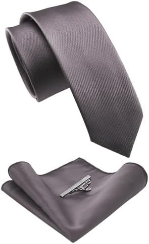 Męski zestaw krawatów o kroju slim fit – pasujące dodatki do pracy, na wesela i formalne wydarzenia