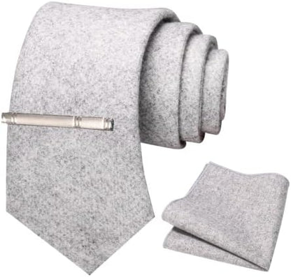 Herre Slipsesæt I Cashmere Og Uld Med Tekstureret Design – Elegante Accessories Til Et Raffineret Og Klassisk Look