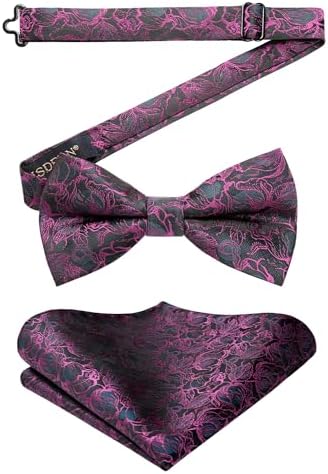 Herre Butterfly-sæt Med Paisleymønster – Elegante Accessories Til Bryllupper, Fester Og Formelle Begivenheder