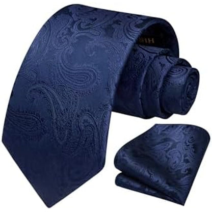 Herre Slipsesæt Med Blomster- Og Paisleymønster – Elegante Accessories Til Bryllupper, Fester Og Formelle Begivenheder