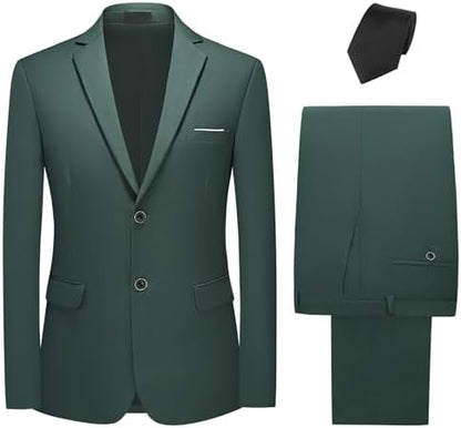 Pánský dvoudílný oblek se sakem na dva knoflíky - klasický a elegantní oblek na svatby a formální příležitosti