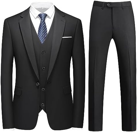 Pánský třídílný oblek se sakem na jeden knoflík a střihem na míru - elegantní oblek na svatby i do práce