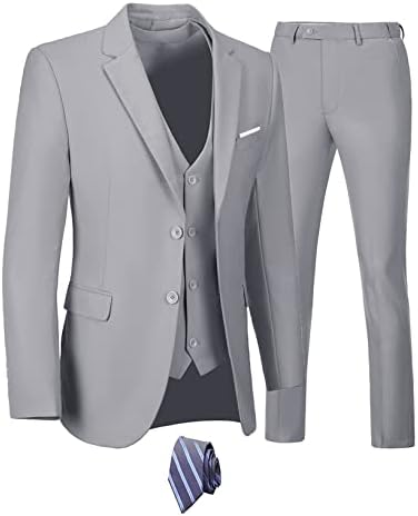 Pánský třídílný oblek s elegantním střihem na míru - stylový oblek na svatby, do práce i na formální události