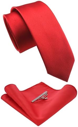 Męski zestaw krawatów o kroju slim fit – pasujące dodatki do pracy, na wesela i formalne wydarzenia