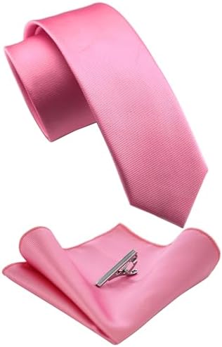 Męski zestaw krawatów o kroju slim fit – pasujące dodatki do pracy, na wesela i formalne wydarzenia