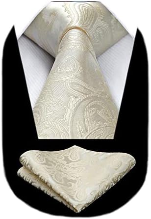 Pánská sada s kravatou z žakáru s paisley vzorem – elegantní doplňky na svatby, večírky a formální události