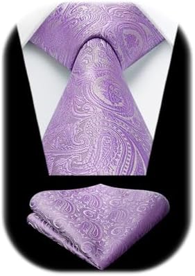 Pánská sada s kravatou z žakáru s paisley vzorem – elegantní doplňky na svatby, večírky a formální události