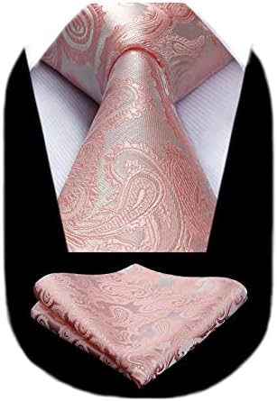 Pánská sada s kravatou z žakáru s paisley vzorem – elegantní doplňky na svatby, večírky a formální události