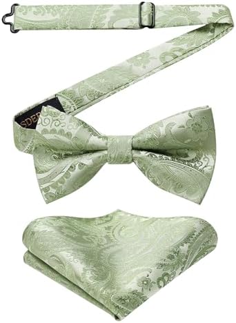 Herre Butterfly-sæt Med Paisleymønster – Elegante Accessories Til Bryllupper, Fester Og Formelle Begivenheder