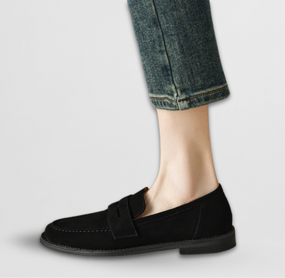 Dame Ruskindsinspirerede Penny Loafers Klassiske Flade Hverdagssko