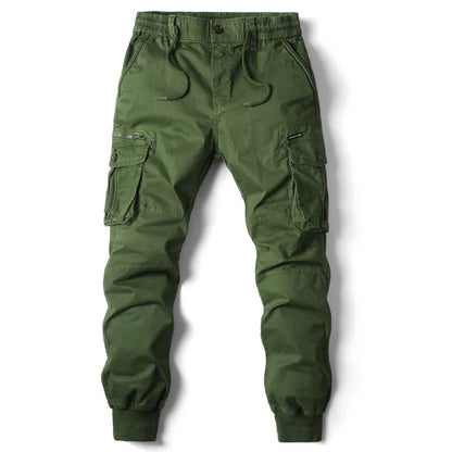 Męskie spodnie cargo jogger z wieloma kieszeniami – funkcjonalne spodnie utility do stylizacji streetwearowych, na czas wolny, na co dzień i w swobodnym stylu