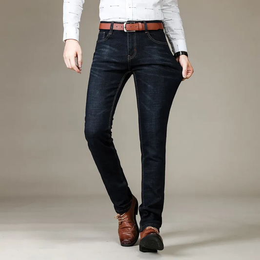 Men's Slim-Fit Stretch Jeans – Dark-Wash Denim Trousers With Flexible Fit For Everyday Wear And Relaxed Style